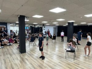Vivo students in the studio rehearsing